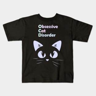 Obsessive Cat Disorder Pastel Kids T-Shirt